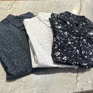 Floral short sleeve button down bundle